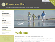 Tablet Screenshot of presence-of-mind.com
